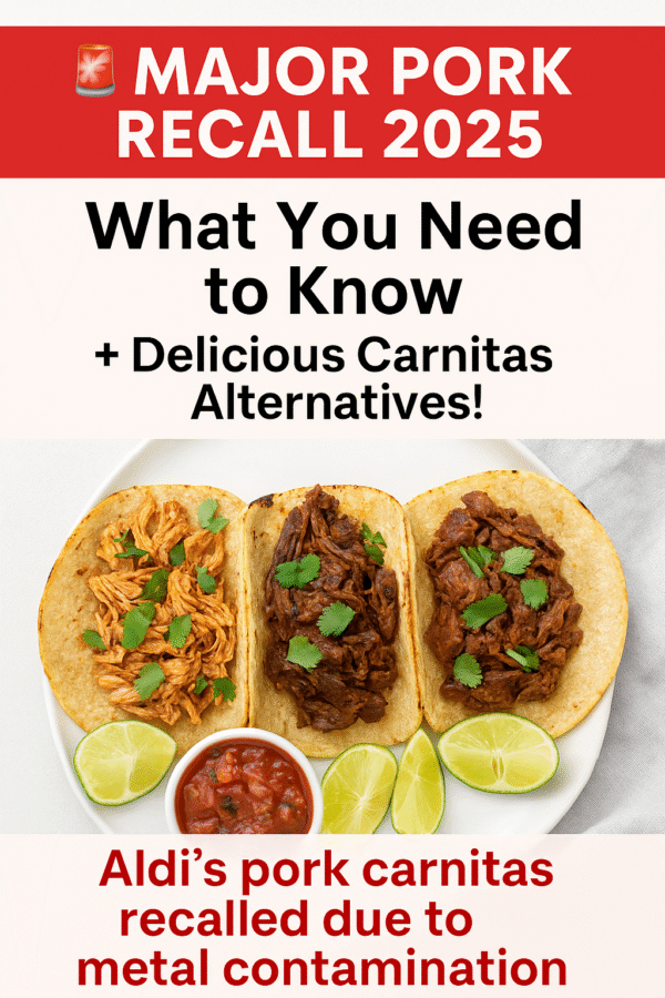 🚨 Pork Recall 2025: USDA Issues Health Alert for Aldi’s Pork Carnitas Due to Metal Contamination