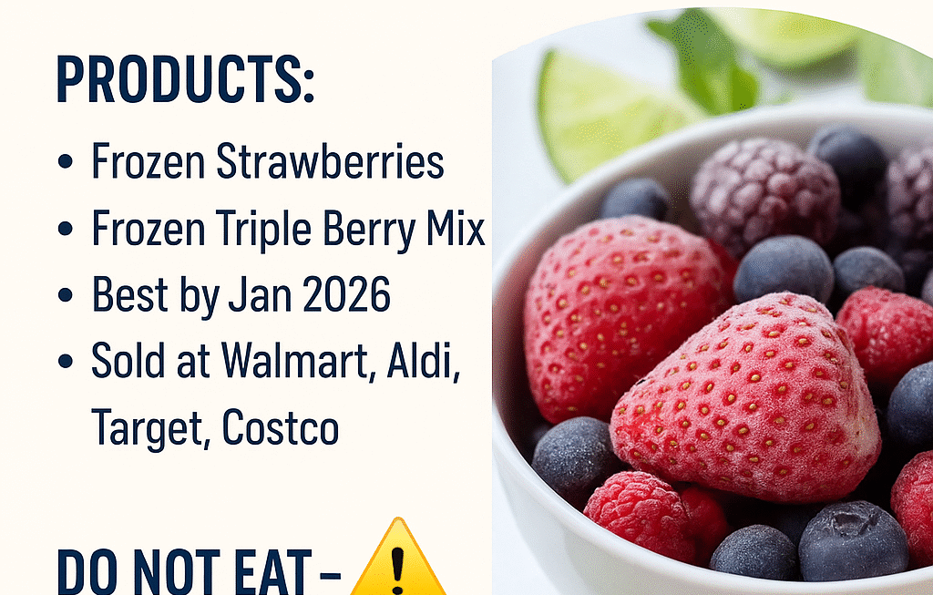 FDA recalls frozen berries due to listeria risk